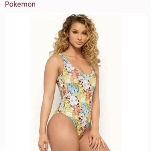 Pokémon One Pice Swimsuit Bathing Suit Size L
